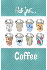 Coffee Lovers Dot Grid Composition Notebook Journal