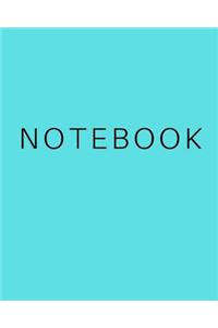 Notebook - Tiffany Blue: (8 X 10) Writing Journal, 100 Pages, Smooth Matte Cover