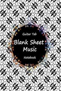 Guitar Tab Blank Sheet Music Notebook