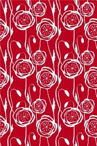 Bullet Journal Notebook Scribbly Flowers Pattern 4