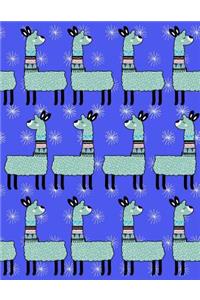 My Big Fat Journal Notebook For Animal Lovers Llamas In Rows 2