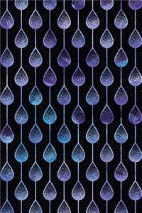 Journal Notebook Teardrops Pattern 3