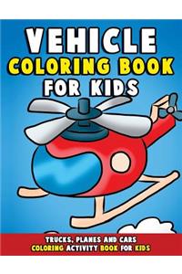 Vehicle Coloring Book