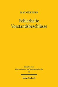 Fehlerhafte Vorstandsbeschlusse