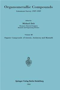 Organometallic Compounds: Literature Survey 1937-1959