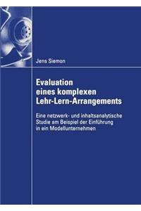 Evaluation Eines Komplexen Lehr-Lern-Arrangements