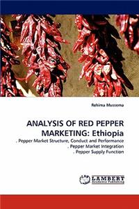Analysis of Red Pepper Marketing
