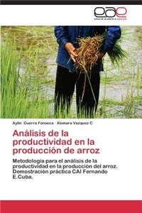 Analisis de La Productividad En La Produccion de Arroz