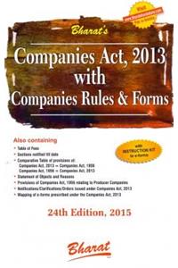 Companies Act, 2013 with Companies Rules & Forms