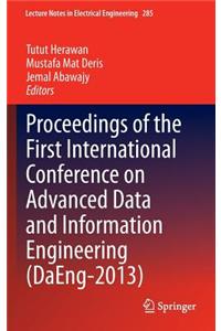 Proceedings of the First International Conference on Advanced Data and Information Engineering (Daeng-2013)