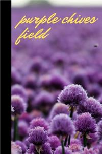 purple chives field