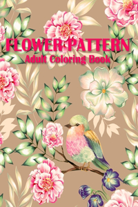 Flower Pattern Coloring Book For Adults