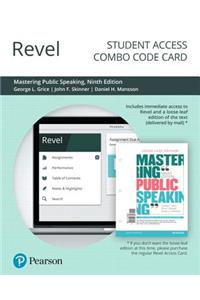Revel for Mastering Public Speaking -- Combo Access Card