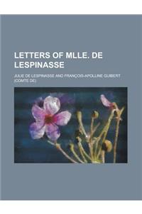 Letters of Mlle. de Lespinasse