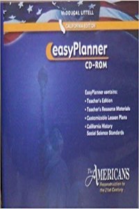 The Americans California: Easyplanner CD-ROM Grades 9-12 Reconstruction to the 21st Century