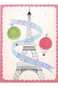 Merci Beaucoup Glitz Thank You Notes