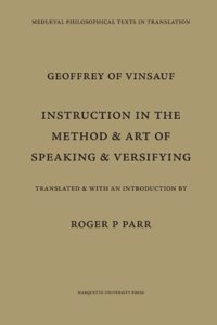 Instruction in the Method and Art of Speaking and Versifying