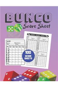 Bunco Score Sheet