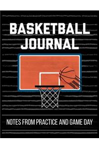 Basketball Journal Notes from Practice and Game Day