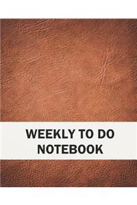 Weekly to Do Notebook
