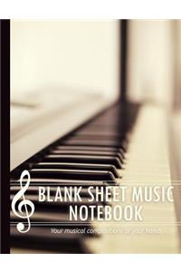 Blank Sheet Music Notebook