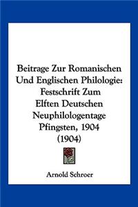 Beitrage Zur Romanischen Und Englischen Philologie