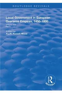Local Government in European Overseas Empires, 1450–1800