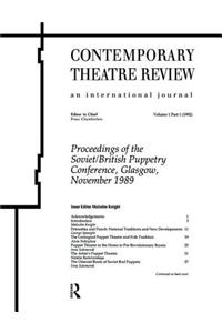 Proceedings of the Soviet/British Puppetry Conference