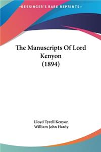The Manuscripts of Lord Kenyon (1894)