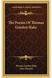 The Poems of Thomas Gordon Hake