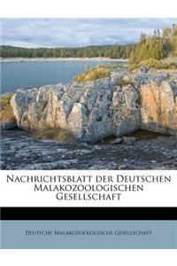 Nachrichtsblatt Der Deutschen Malakozoologischen Gesellschaft.