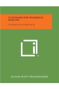 Glossary for Numerical Analysis