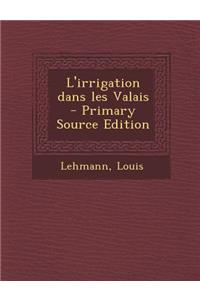 L'Irrigation Dans Les Valais - Primary Source Edition