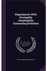 Experiments with Drosophila Ampelophila Concerning Evolution