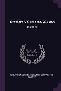 Breviora Volume No. 231-264