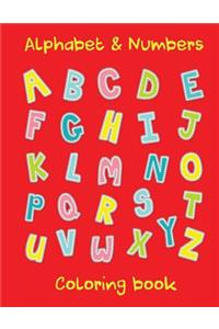 Alphabet & Numbers Coloring book