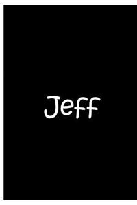 Jeff - Black Notebook / Extended Lined Pages / Soft Matte Cover