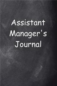 Assistant Manager's Journal Chalkboard Design