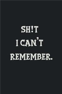 shit I can't remember notebook