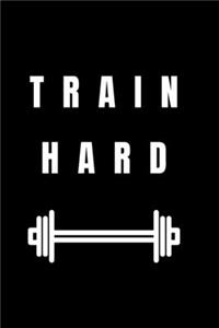 Train Hard - GYM LOG Notebook