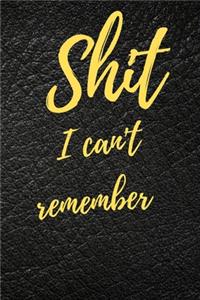 Shit I Can't Remember
