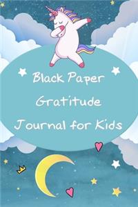 Black Paper Gratitude Journal for Kids