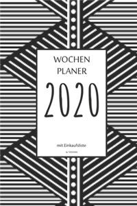 Wochenplaner 2020 mit Einkaufsliste