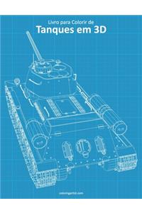 Livro para Colorir de Tanques em 3D