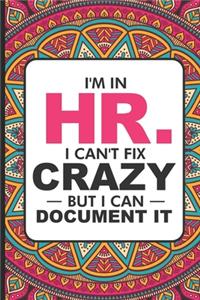I'm in HR. I Can't Fix Crazy But I Can Document It