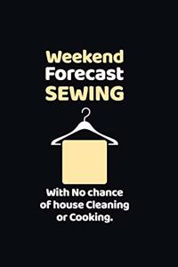 Weekend Forecast Sewing with No chance of house Cleaning or Cooking.