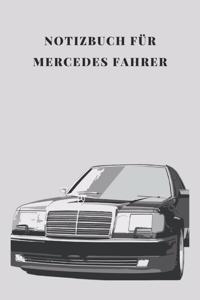 Notizbuch für Mercedes Fahrer Blanko A5 120 Seiten, Vintage Softcover, Weißes Papier - Dickes Notizheft, Skizzenbuch, Zeichenbuch, Blankobuch, Sketchbook