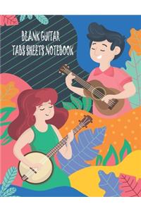 Blank Guitar Tabs Sheets Notebook