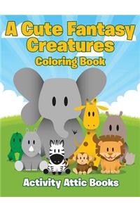 Cute Fantasy Creatures Coloring Book