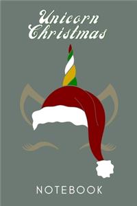 Unicorn Christmas Notebook